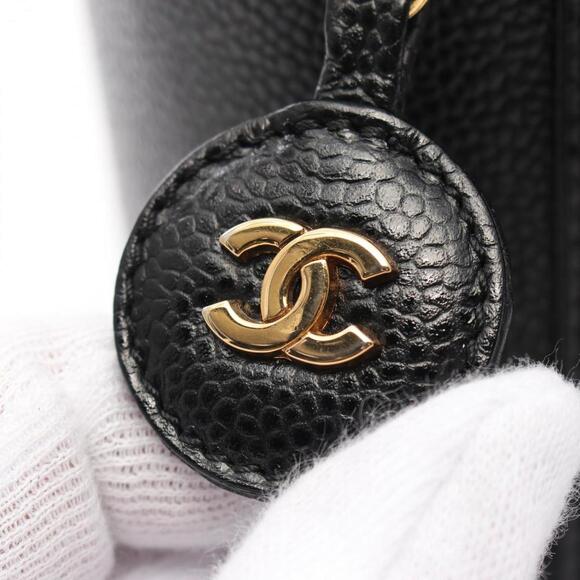 CHANEL Black Caviar Leather Logo Bag - Picture 7 of 10